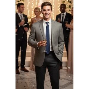 Lauren Ralph Lauren Blazer Jacket‎ Men's 44Long Wool Silk Blend New